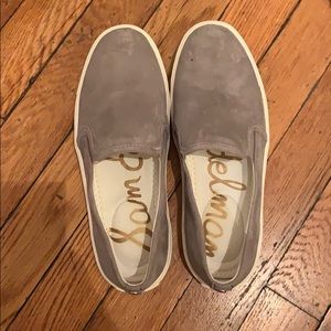 Sam Edelman Gray/Purple Slip-On Sneakers